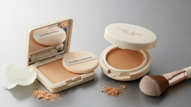 Apa Beda Powder Foundation dan Two Way Cake? Cek 6 Rekomendasi Terbaiknya
