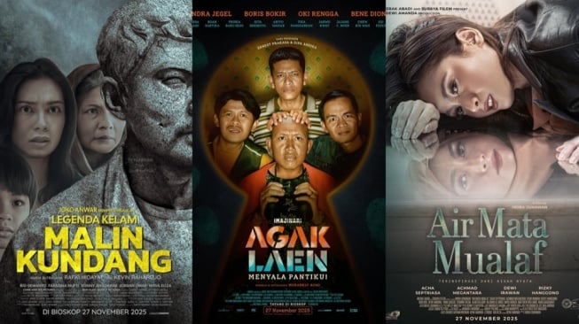 3 Film Indonesia Tayang Hari Ini 27 November 2025, Yuk ke Bioskop!