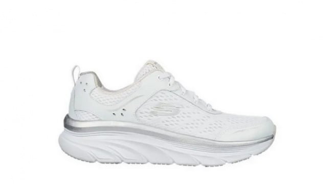 Skechers D'Lux Walker Women's Sneaker - White (Dok/Sports Station)
