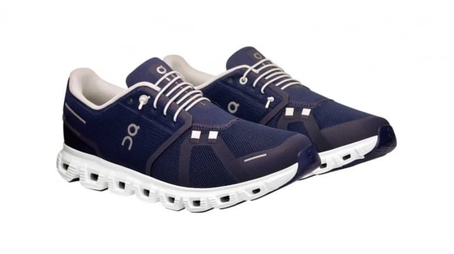 ON Cloud 6 Men's Sneakers Shoes - Midnight/White (footlocker.id)