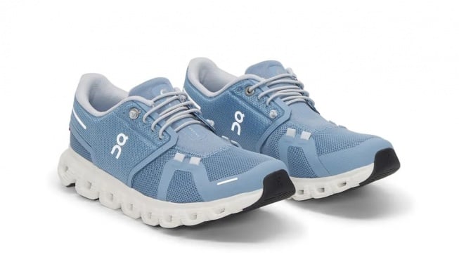 ON Cloud 6 Women's Sneakers Shoes - Chambray/White (footlocker.id)