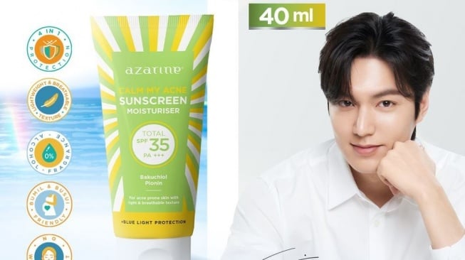 Azarine Calm My Acne Sunscreen Moisturiser SPF 35 PA+++. (Klik Indomaret)