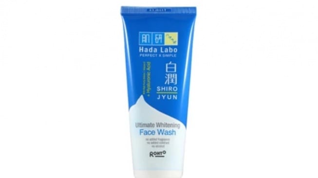 Hada Labo Shirojyun Ultimate Whitening Face Wash (Shopee)