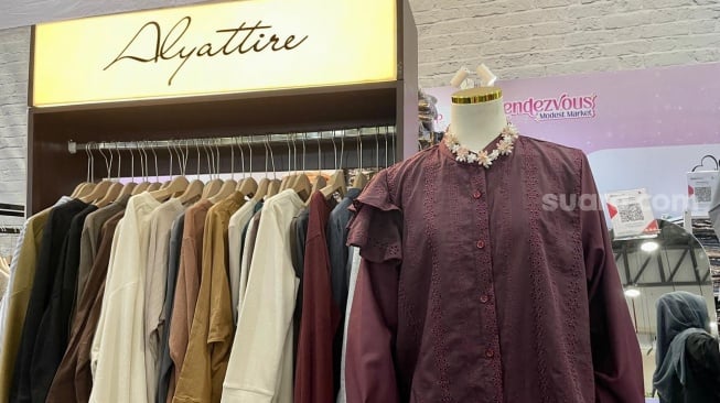 Rendezvous Modest Market di AEON Tanjung Barat, Jakarta Selatan. [Suara.com/Dini Afrianti]