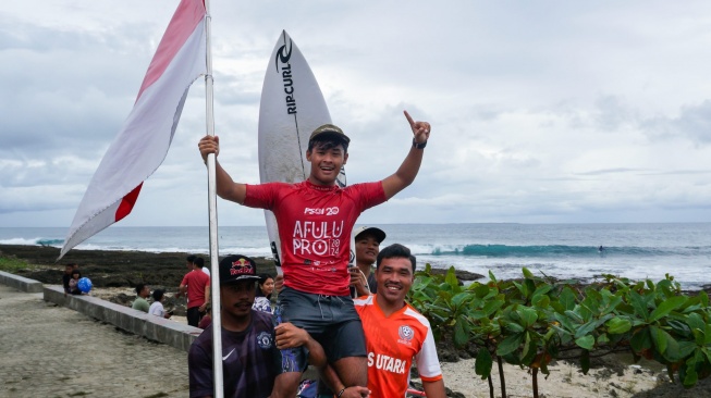 Pajar Ariyana Persembahkan Gelar untuk Indonesia di WSL Manokwari Pro QS 2000