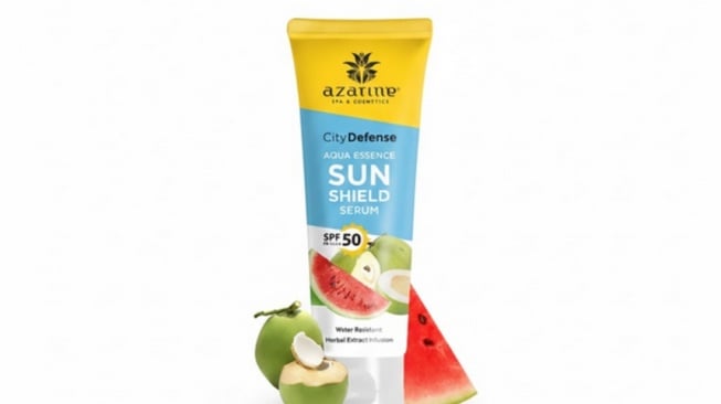 Azarine City Defense Aqua Essence Sun Shield Serum SPF50 PA++++ (Dok. Shopee)