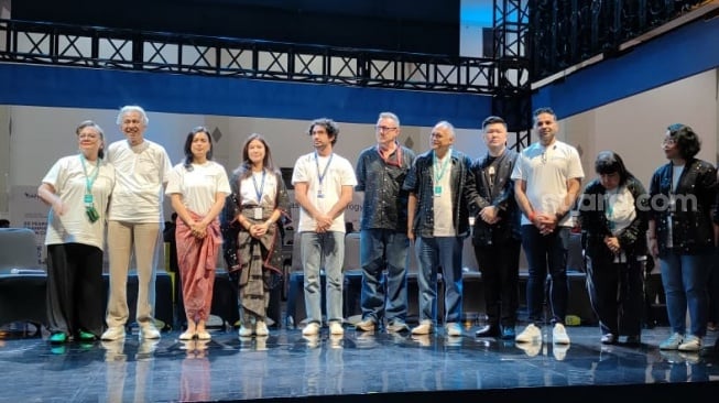 Cast dan Kru Film Laut Bercerita (Suara.com/Rosiana)