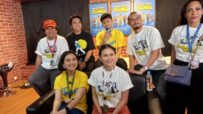 Cast film Suka Duka Tawa di JAFF Market 2025 (Suara.com/Shevinna)