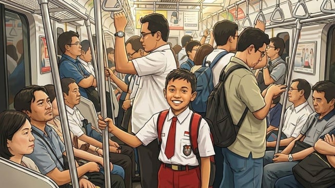 Kisah Hafitar: Bocah 7 Tahun Penakluk KRL dan Kesenjangan Pendidikan