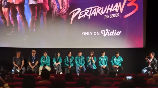Cast Pertaruhan Series Vidio di JAFF Festival Yogyakarta (Suara.com/shevinna)