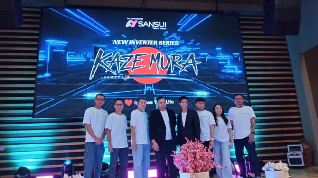 Sansui menghadirkan ac inverter Kazi Mura terbaru di Jakarta. [Sensui]
