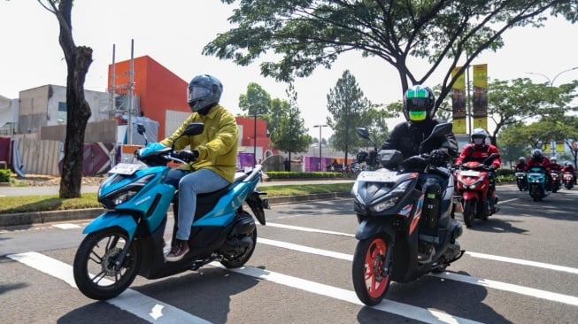 City Riding All New Honda Vario 125 di Kawasan BSD, Tangerang Selatan. (Foto: AHM)