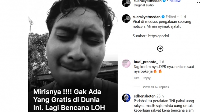 Usai Viral! Pria yang Tuding Pinjam Mobil ke TNI untuk Bencana Dipatok Rp2 Juta Akhirnya Minta Maaf
