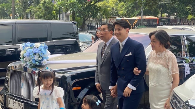 Pernikahan Brisia Jodie dan Jonathan Alden digelar di Gereja Katedral, Jakarta Pusat pada 3 Desember 2025 [Suara.com/Tiara Rosana]