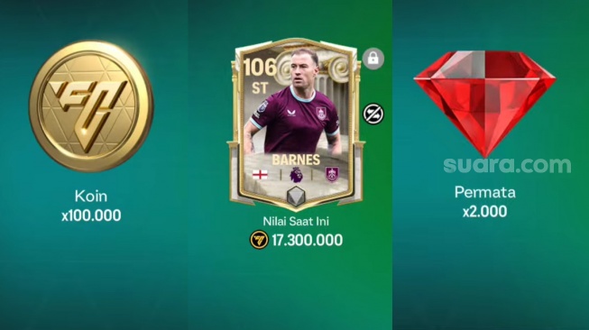 17 Kode Redeem FC Mobile Terbaru 3 Desember 2025, Klaim Pemain 106 dan 100 Ribu Koin