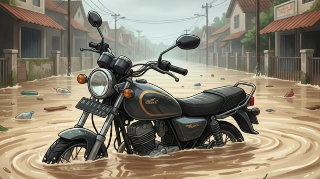 Cara Menyelamatkan Motor yang Terendam Banjir agar Tidak Rusak Parah