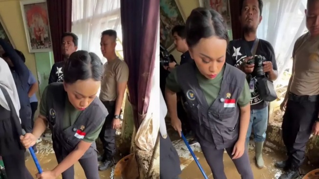 Viral Zita Anjani Ngepel Rumah Korban Banjir, Netizen Sadar Gerakannya Janggal