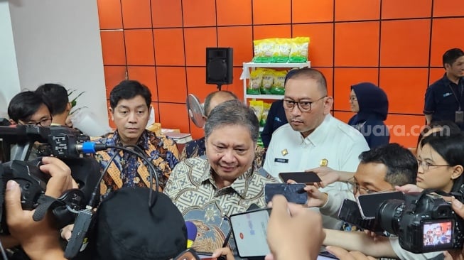 Menteri Koordinator Bidang Perekonomian Airlangga Hartarto. [Suara.com/Fakhri Fuadi Muflih].