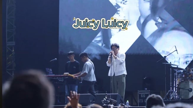 Juicy Luicy di acara Nu High School Festival 2025. [Istimewa]