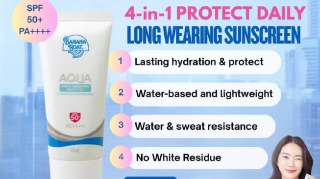 Banana Boat Simply Protect Aqua Long Wearing Sunscreen (Shopee/Banana Boat Official)