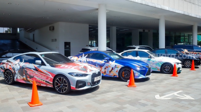 Jajaran kendaraan yang dipamerkan di acara Astra Auto Fest 2025 di di Astra Biz Center, Tangerang, Banten, Jumat (5/12/2025). [Suara.com/Alfian Winanto]