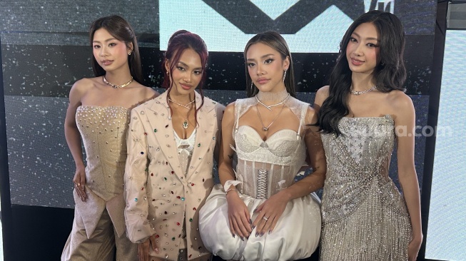 Girl group no na di ajang Spotify Wrapped Live Indonesia 2025 yang digelar di Studio RCTI+, Jakarta Barat pada Kamis, 4 Desember 2025 [Suara.com/Sumarni]