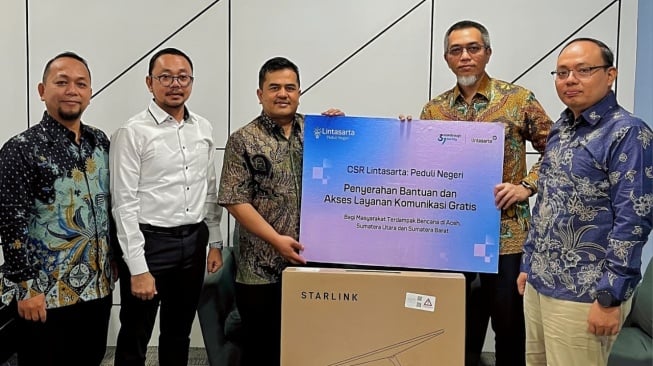 Lintasarta Kirim Starlink Gratis ke Wilayah Terdampak Bencana di Sumut dan Aceh