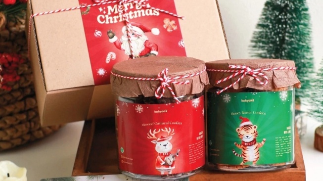 Lucky Bite Hampers Natal Oatmeal Cookies (Shopee/Lucky Bite)