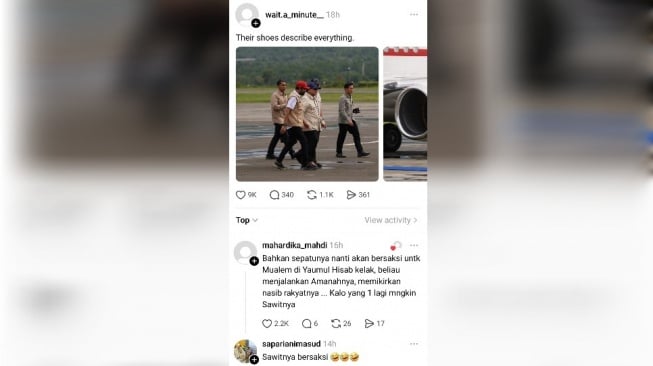 Viral! Sepatu Kotor Jadi 'Saksi Bisu' Kepedulian Gubernur Aceh Saat Turun Langsung Bersama Presiden (Threads)