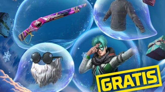 51 Kode Redeem FF Terbaru 8 Desember 2025, Klaim Skin Langka Winterlands dan Snowboard