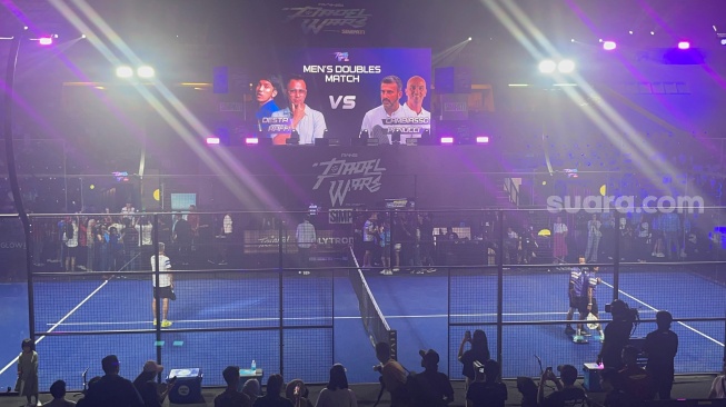 Pagelaran Padel Wars yang digelar Raffi Ahmad di Mahaka Square, Jakarta Utara pada Sabtu, 6 Desember 2025 [Suara.com/Rena Pangesti]