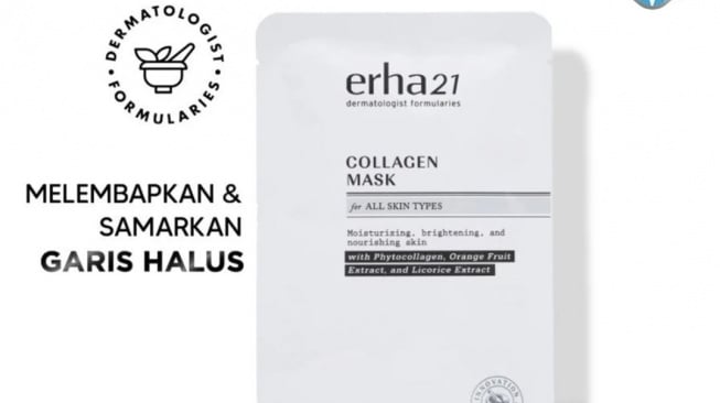 Masker kolagen untuk anti aging. (Shopee)