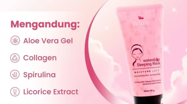 Masker kolagen untuk anti aging. (Shopee)