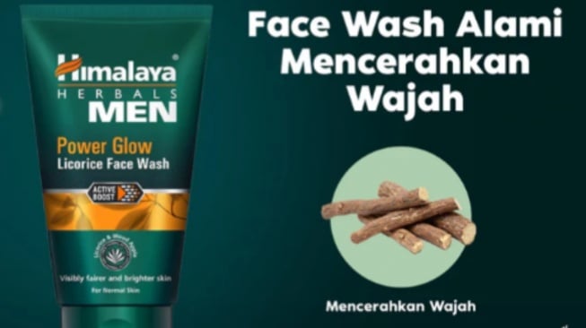 Himalaya Men Power Glow Face Wash Licorice.