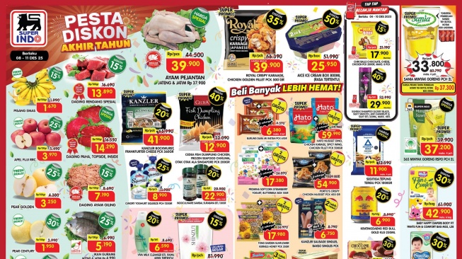 Promo Superindo Hari Ini: 8 Desember 2025 Diskon Akhir Tahun Minyak Goreng Hingga Popok