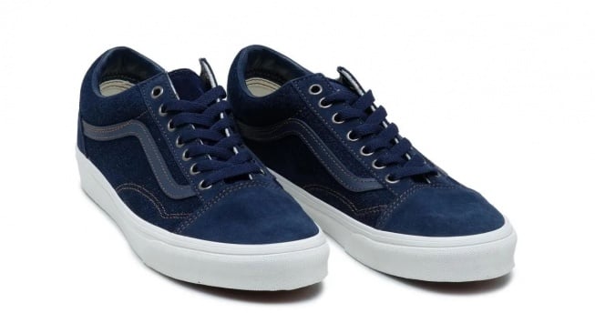 Vans Old Skool Men's - Denim Blue/Marshmallow (Foot Locker)