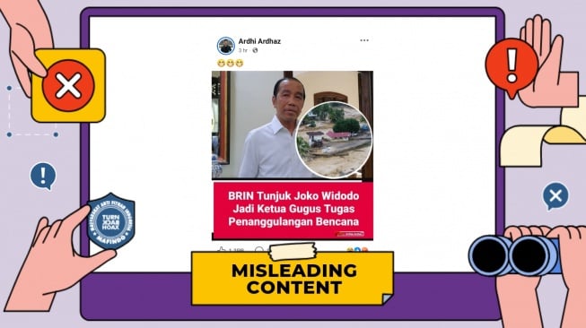 Cek Fakta Joko Widodo jadi ketua gugus tugas bencana Sumatera