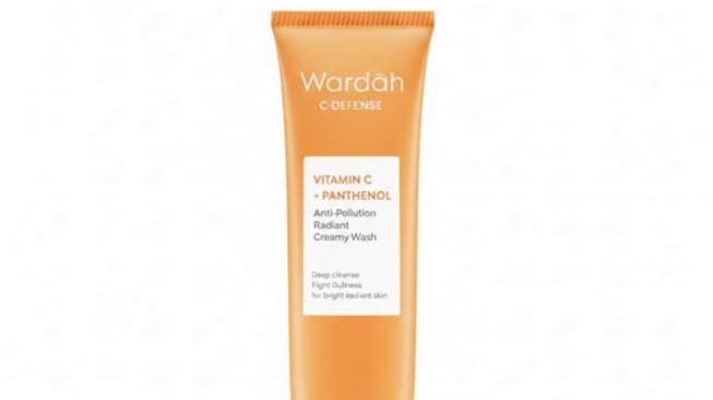 Wardah C-Defense Vitamin C + Panthenol Anti-Pollution Radiant Creamy Wash (Shopee)