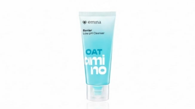 Emina Oat Amino Ceramide Barrier Low pH Gel Cleanser (Shopee)