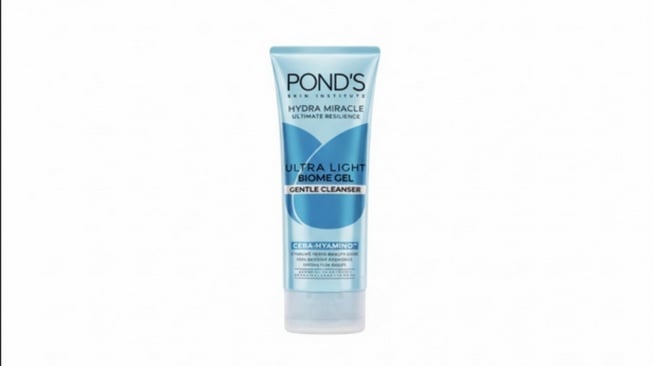 PONDS Hydra Miracle Ultra Light Biome Gel Gentle Cleanser (Shopee)