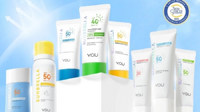 9 Sunscreen YOU Sunbrella Sesuai Tipe Kulit Mulai Rp 30 Ribuan, Ada untuk Anak-anak dan Dewasa!