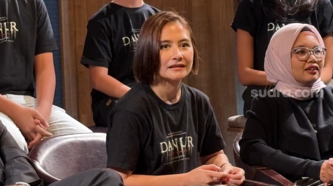 Prilly Latuconsina di konferensi pers film Danur: The Last Chapter di kawasan Setiabudi, Jakarta Selatan pada Rabu, 10 Desember 2025. [Suara.com/Tiara Rosana]