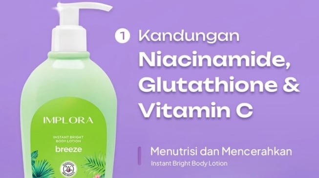 Body lotion yang bagus untuk mengatasi kulit belang. (Shopee)