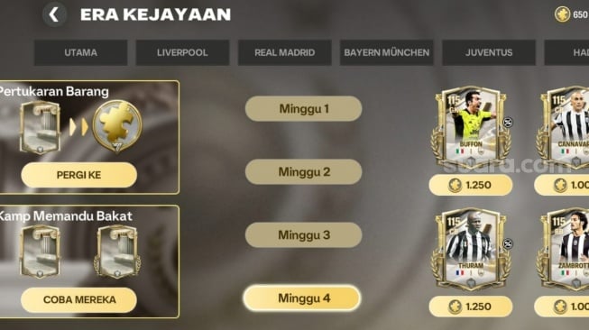 Chapter Juventus FC Mobile. (Suara.com/ Rezza Rachmanta)