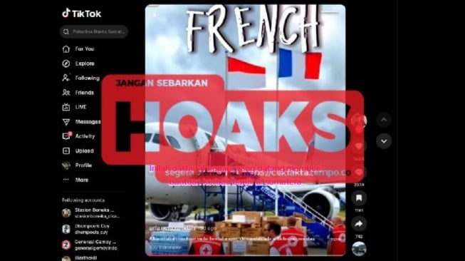 cek fakta bantuan banjir