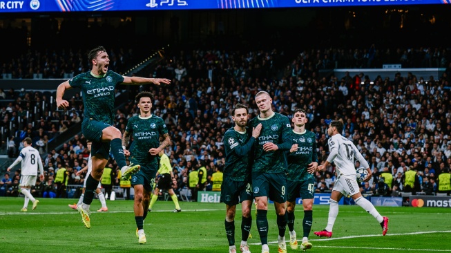 Hasil Liga Champions Tadi Malam: 5 Fakta Kemenangan Manchester City 2-1 atas Real Madrid