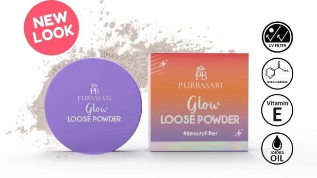 Purbasari Glow Loose Powder (Shopee/Purbasari Official Store)