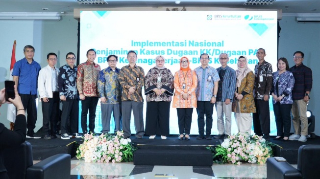 BPJS Ketenagakerjaan dan BPJS Kesehatan Resmi Go Live Nasional Penjaminan Dugaan KK/PAK di Aplikasi