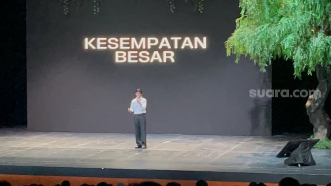 El Putra Sarira di Ciputra Artpreneur, Kuningan Jakarta Selatan pada Sabtu (13/12/2025). [Suara.com/Rena Pangesti]