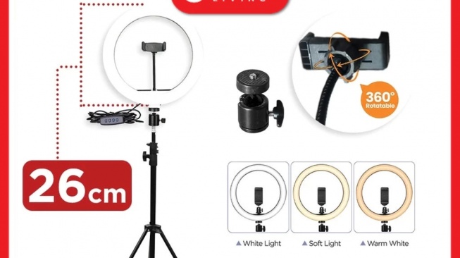 5 Rekomendasi Ring Light Murah Mulai Rp 17 Ribuan, Bikin Konten Makin Glowing
